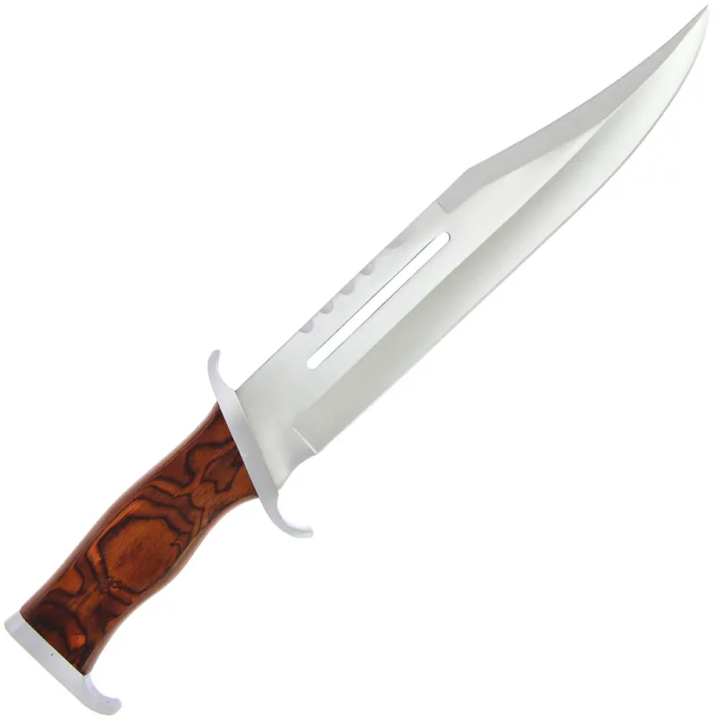 17" Rambo First Blood III Bowie Knife (Spring Steel, D2 Steel are also available) with Sheath-Camping & Hunting Machete