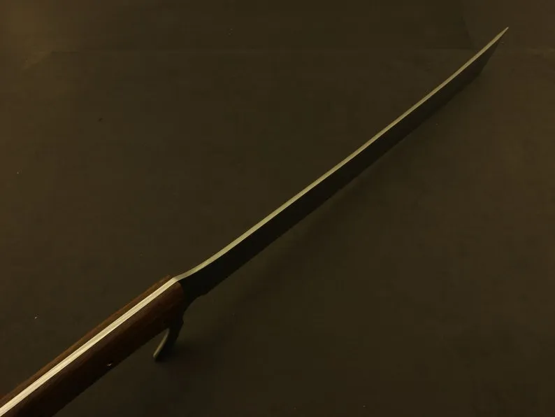 24" Hallmark Machete Bushcraft & Camping Machete (D2 Steel, Spring Steel are available) with Custom Blade Material Variations-Bushcraft Machete