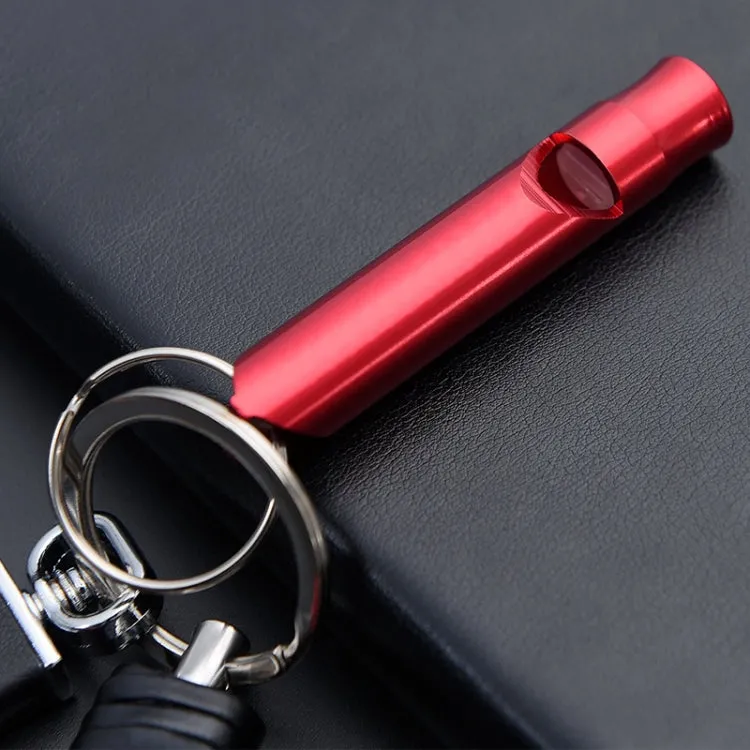 6 PCS Multifunctional Whistle Keychain Men Keyring Pendant(Black)