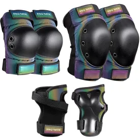Adult/Kids/Youth Knee Pad Elbow Pads, Womens Skate Protective Gear Set 3 in 1 Knee and Elbow Pads Wrist Guards for Skateboard, Roller Skates, Skating, Scooter, Inline Skates, Cycling