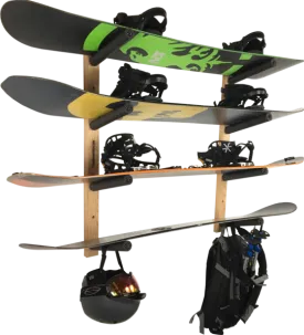 ARMED SNOWBOARD WALL STORAGE RACK