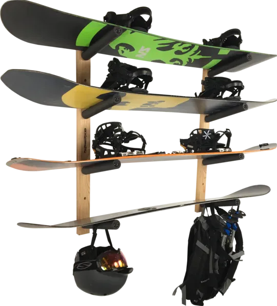 ARMED SNOWBOARD WALL STORAGE RACK