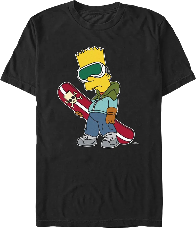 Bart's Snowboard Simpsons T-Shirt