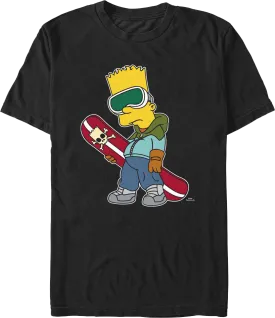 Bart's Snowboard Simpsons T-Shirt