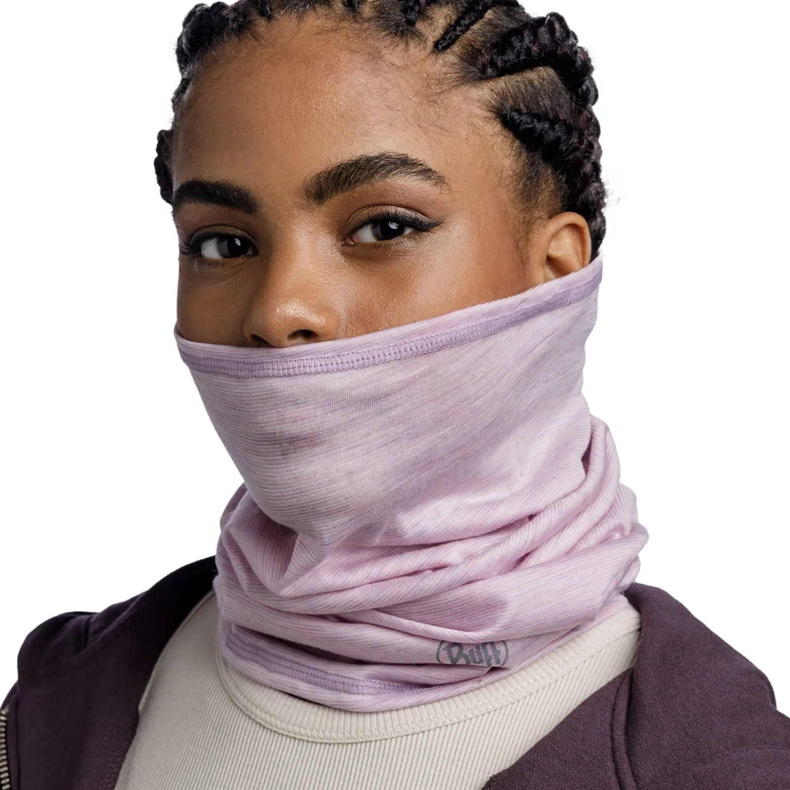 Buff Womens Multistripes Merino Bandana - Lilac Sand