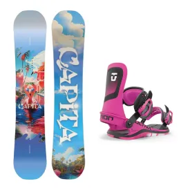 CAPiTA Women's Space Metal Fantasy Snowboard with Union Women's Ultra Snowboard Binding 2025