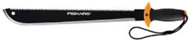 Fiskars 370500-1005 18"  Combination Machete & Saw Tools w Lifetime Warranty - Quantity of 4
