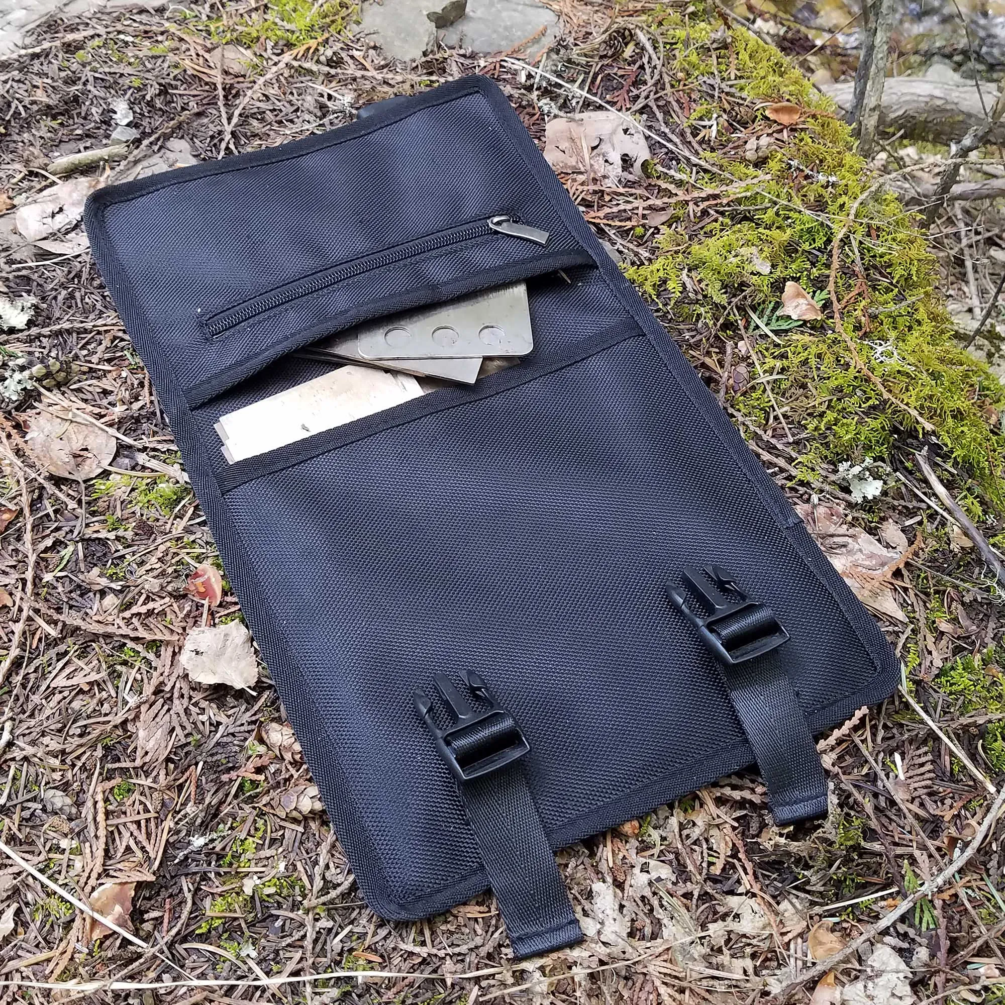 Flat-Pack Rocket Twig Stove & Case - Stainless Steel