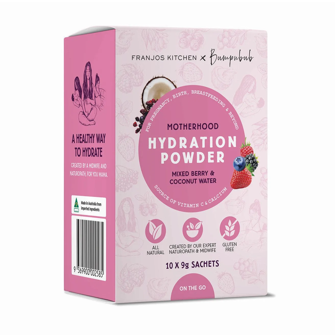 Franjos Kitchen On-the-Go Mixed Berry Motherhood Hydration Box