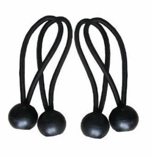 ITM ACC-BALL-0408 4-Count 8" Inch Black Ball Bungee Straps - Quantity of 5