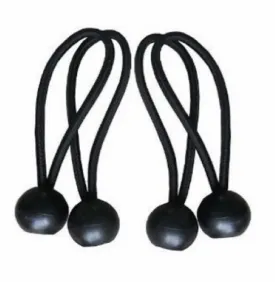 ITM ACC-BALL-0408 4-Count 8" Inch Black Ball Bungee Straps - Quantity of 5