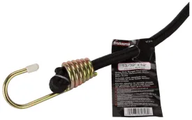 ProSource FH64081-1 Stretch Cord, 10 mm Dia, 18 in L, Polypropylene, Black, Hook End :EA: QUANTITY: 6