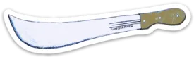 Sketchy Machete Sticker