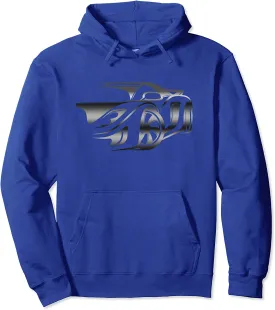 Stylized JDM Drifting Car Design Pullover Hoodie