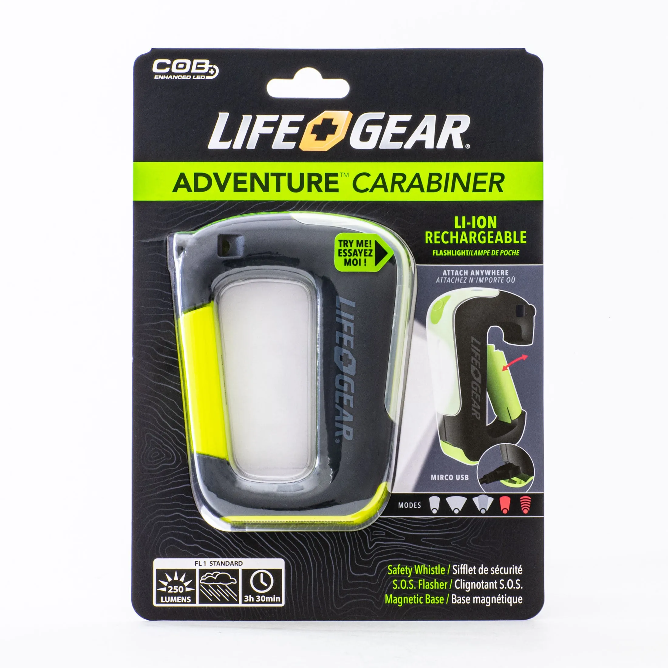 USB Rechargeable Clip Light Flashlight