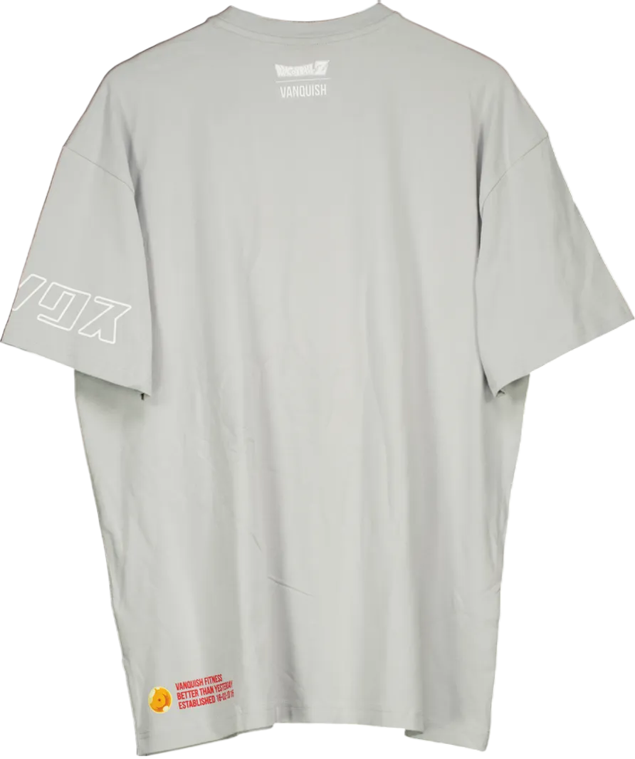 Vanquish Dbz Cs Trunks Glacier Grey Oversized T Shirt UK M